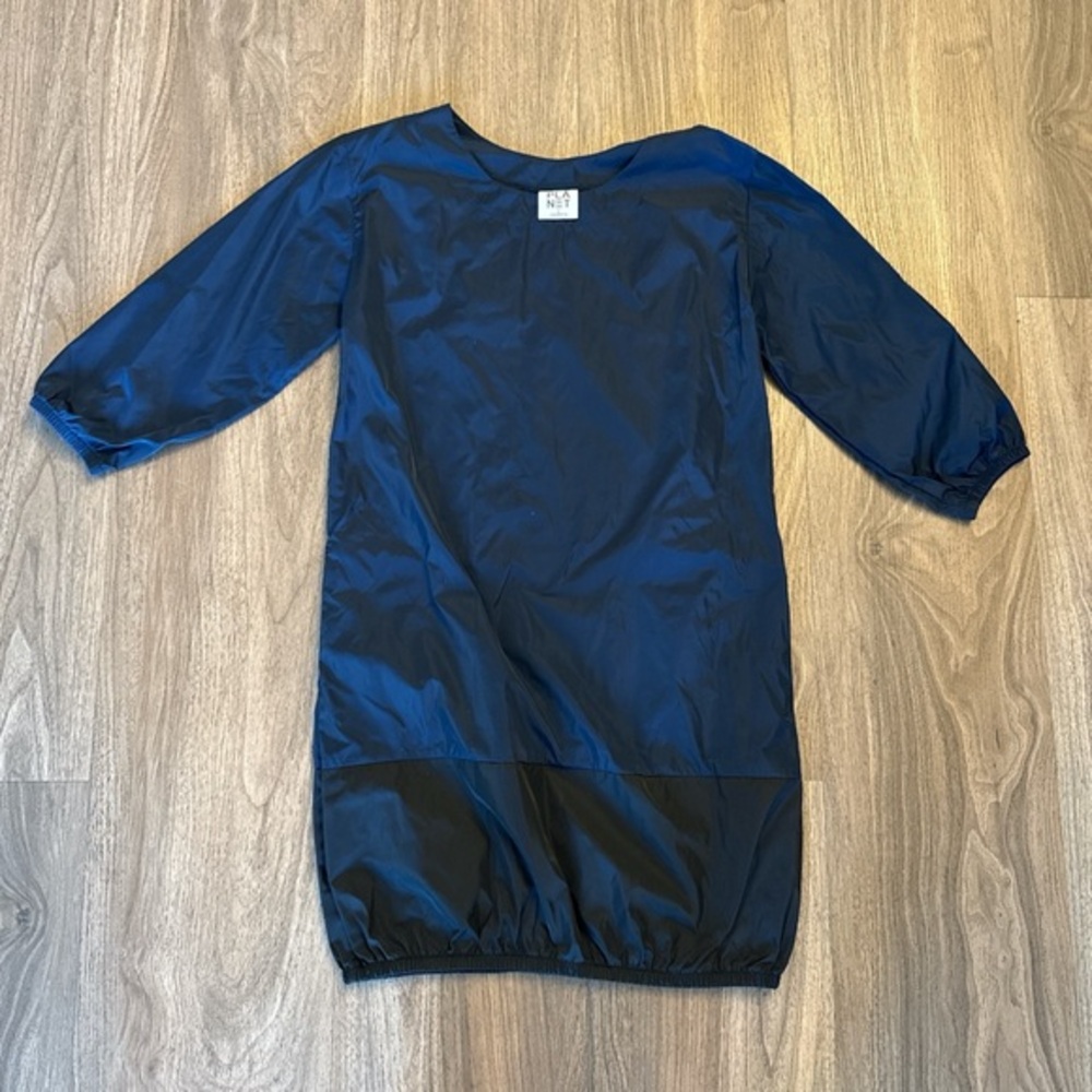 Planet Lauren G Blue Navy and black nylon dress